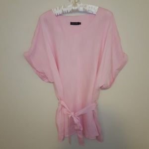 Pink Linen Top